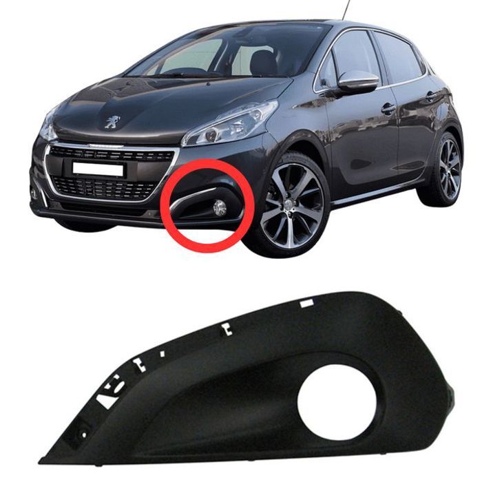 Cache Phare secour Gauche pour Peugeot 208