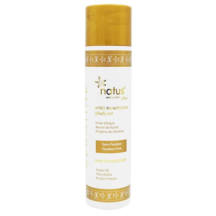 Après shampoing démêlant Huile d'Argan Beurre de Karité Protéine de kératine Sans Parabène 250ml