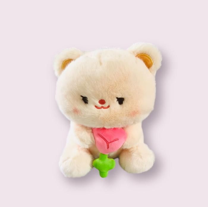 Bear with flower doll -20cm