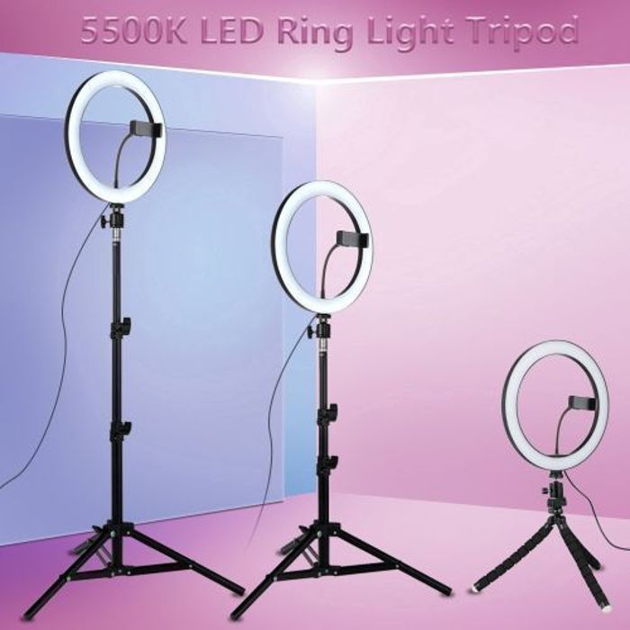 26cm Dimmable studio LED Caméra Lumière D'anneau Vidéo Lumière Annulaire avec Trépied