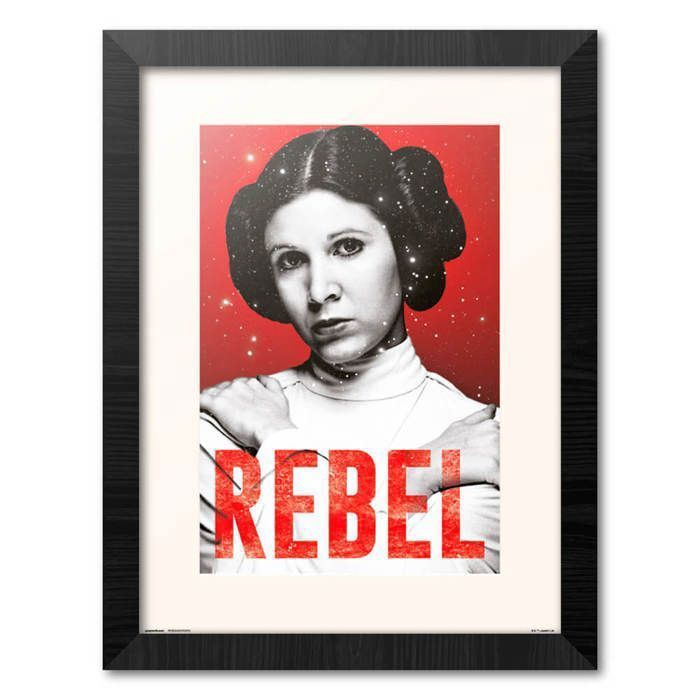 Cadre - STAR WARS - LEIA REBEL - 30x40 cm - Contemporain - Design - Papier