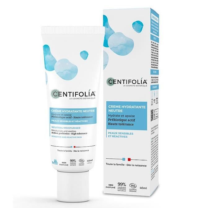 Crème hydratante - Centifolia - Crème Hydratante Neutre - Peaux sensibles - Vegan - Non parfumé