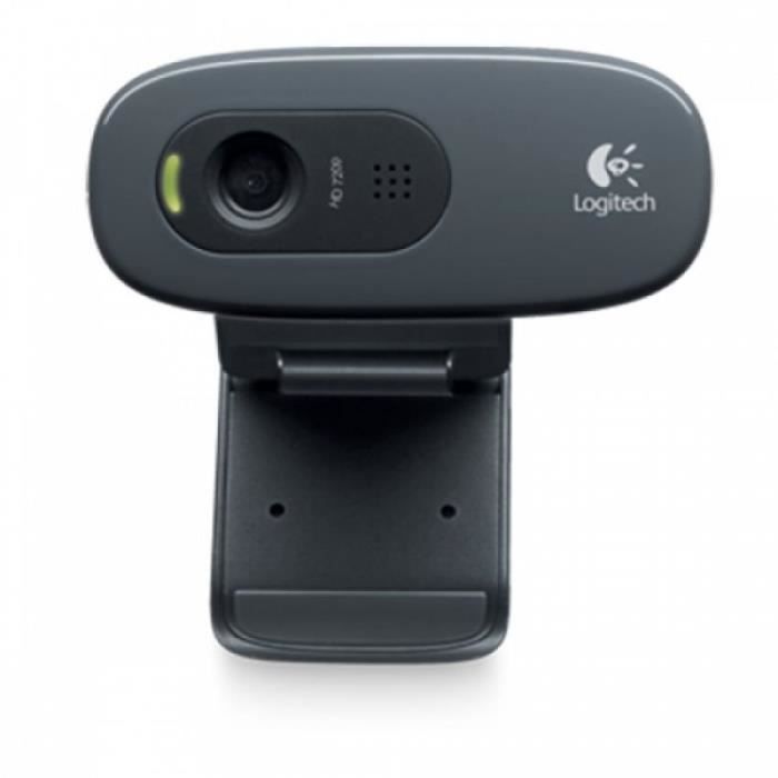 Webcam HD - Logitech - C270 - 720p - Microphone intégré - Réduction du bruit