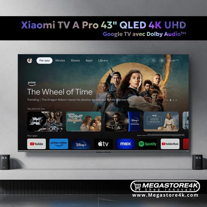Xiaomi TV A Pro 43" QLED 4K UHD – Google TV avec Dolby Audio™