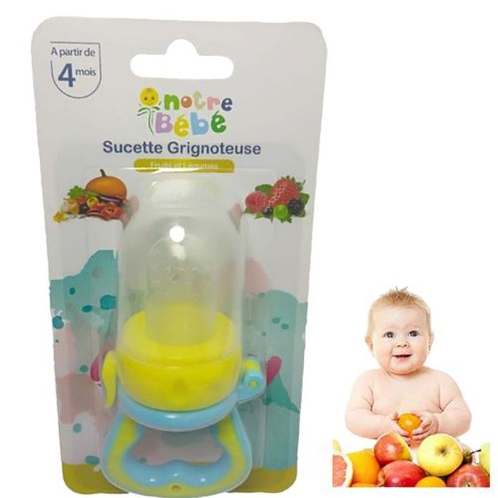 Notre bébé Sucette d'alimentation de bébé en silicone, tétine d'alimentation