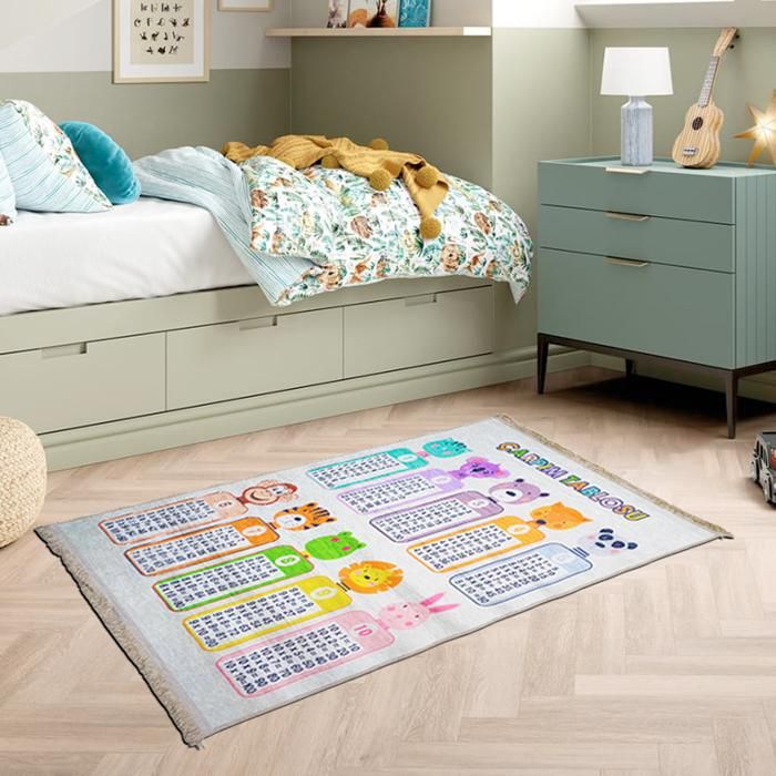 Tapis de sol - A3 HOME - Easy Mama - 150x100 cm - Multicolore - Interactif pour enfants