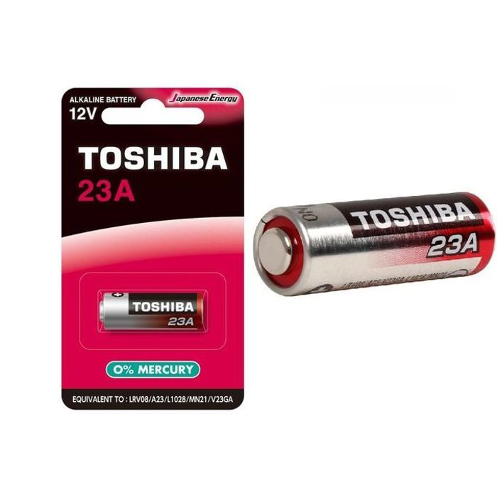 Toshiba Pile Batterie 23A 12 Volts Max super Alcaline MN21 41mAh