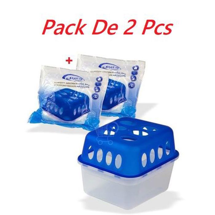 Pack de2 Absorbeur d'humidité à Granulés Chaque A2Sacs de recharge Granulés 400g