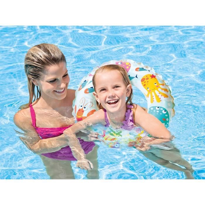 Bouée - INTEX - Fonds Marins - 114 x 114 cm - Vinyle - Enfant 3 ans et plus