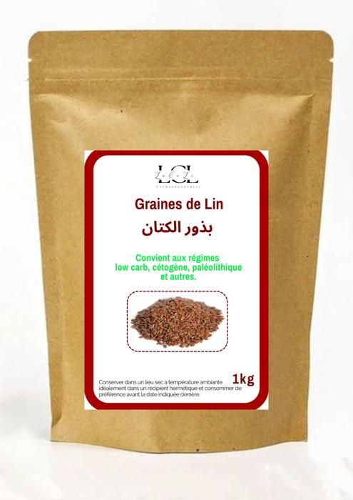 1kg - Graines de lin brun : un superaliment aux multiples bienfaits pour la santé.