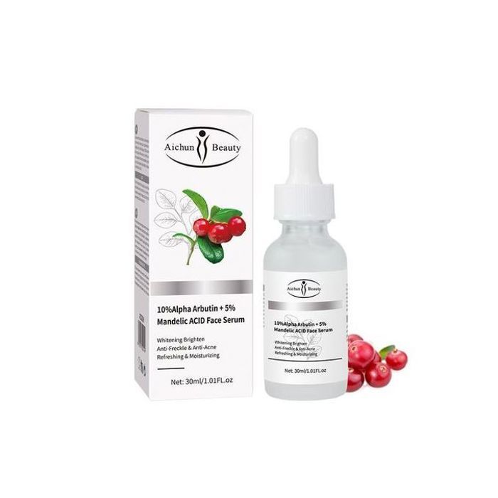 Aichun beauty 5% mandelic + 10% alpha arbutin acid visage sérum