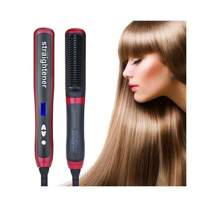 Brosse à cheveux lissante - straightenrer - HQT 908A - Céramique - Ionique - Anti-échaudage