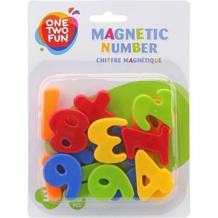 Jeu éducatif - Multicolore - SET DE NUMERO MAGNETIQUE - 0 à 9 - Apprentissage des chiffres - 3 ans et plus
