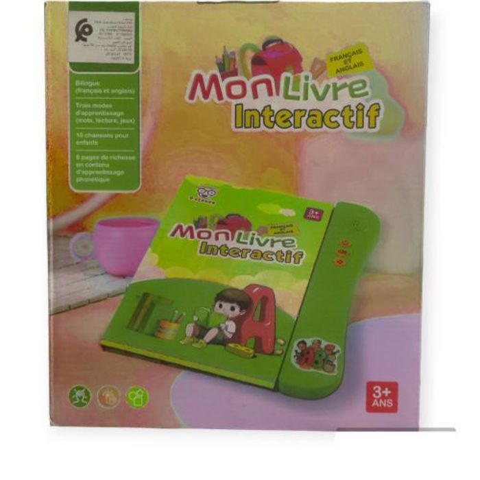 Mon livre interactif en anglais et français +3 ans