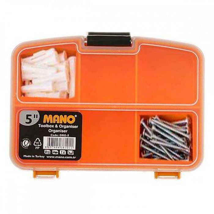 Mano Boite de rangement de visses et petits composants 7" 18cm