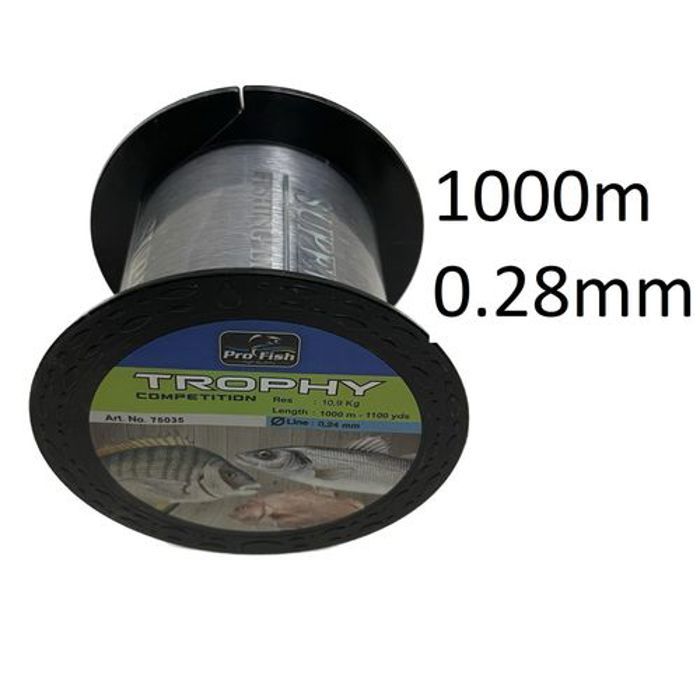 OUTILLAGE PECHE - PROFISH - TROPHY - 1000M - 0.28mm - Transparent