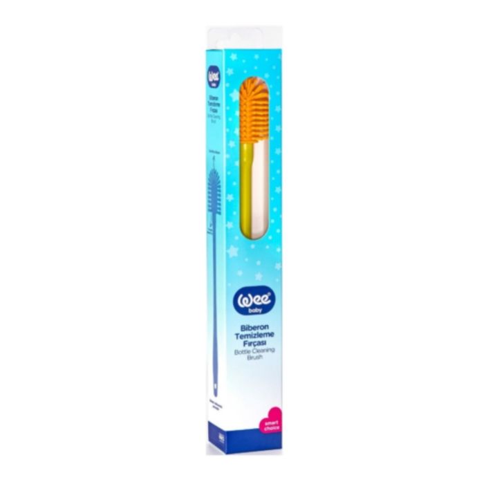 Brosse de nettoyage pour biberons - WeeBaby - 932-F - Silicone - Hypoallergénique - Douceur des picots