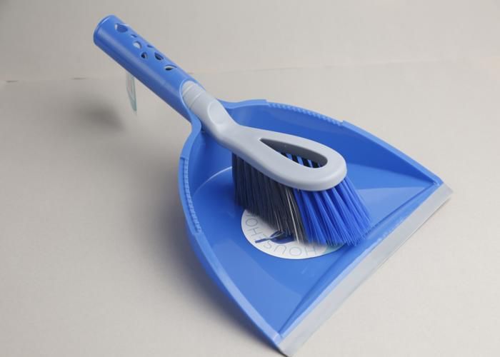 Pelle à poussière - GENERIC - 25 cm - Avec brosse intégrée - Couleur bleue - Utilisation intérieure
