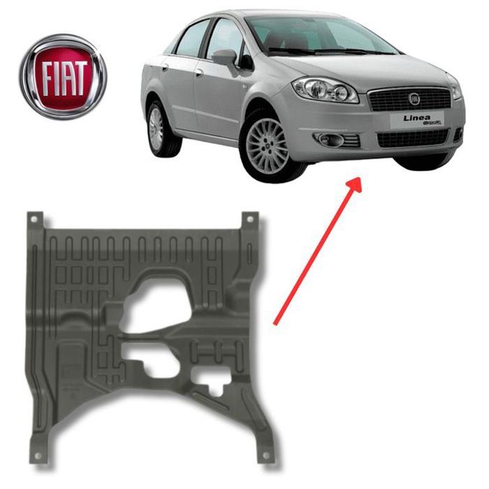 Cache Sous Moteur pour Fiat Linea