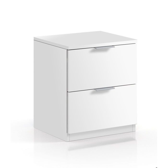 WARD Table de chevet Blanc