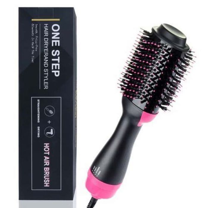 Brosse Lissante - ONE STEP - Hair Dryer and Styler - 2 Réglages de Chaleur - Technologie Ionique - Multicolore