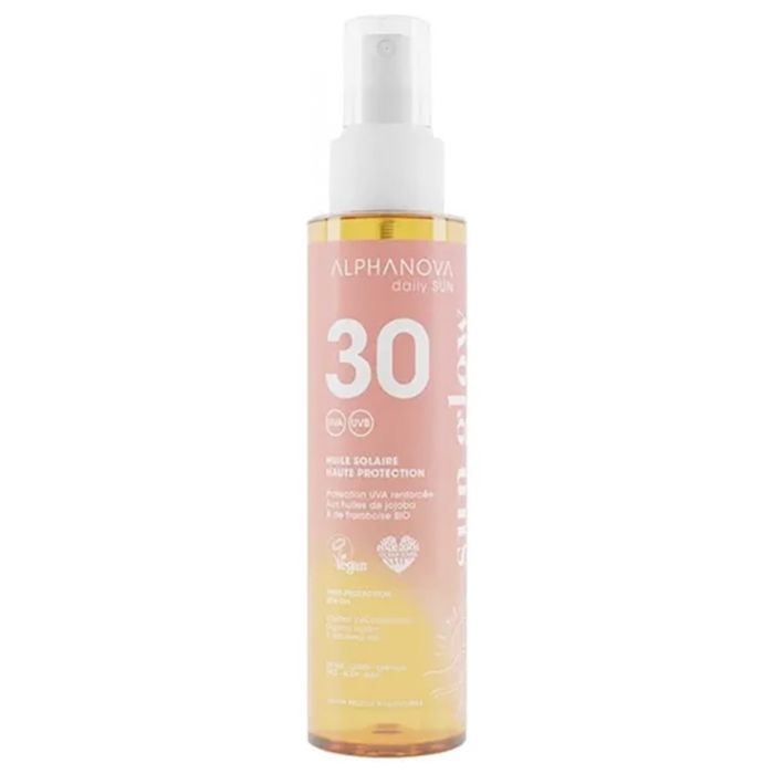 ALPHANOVA Huile Solaire Haute Protection SPF30 125ML
