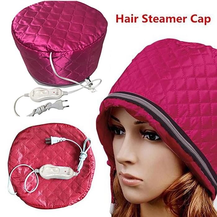 Bonnet Sèche Cheveux - GENERIC - Traitement Thermique - 50 à 70W - Température Max 75°C - Rose