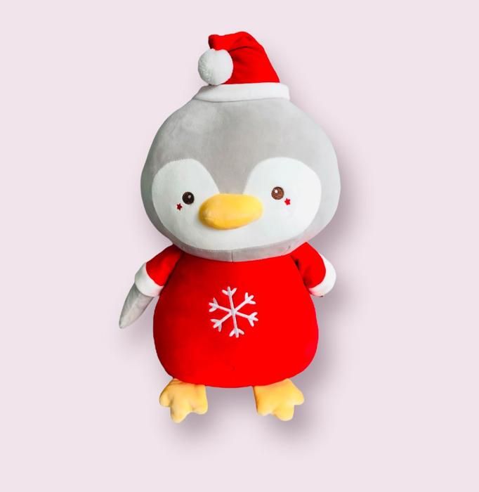 Sitting dressed penguin Christmas doll-46cm