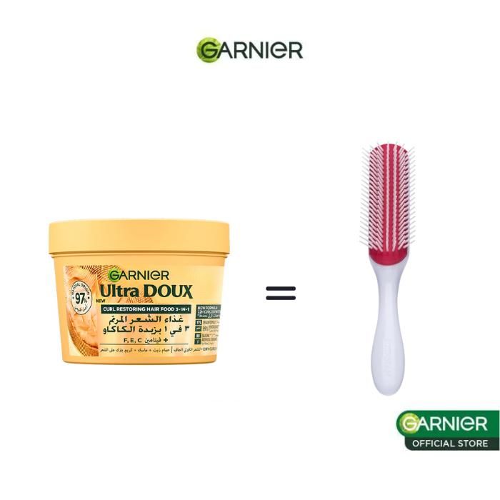 Offre capillaire: masque garnier hair food coco butter+ brosse denman offert