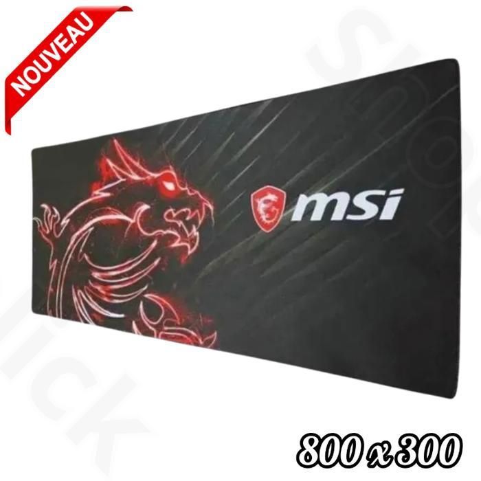 Tapis de souris Gamer pour les jeux sur notebook,MSI 800 x 300 Mouse pad XXXL pour clavier