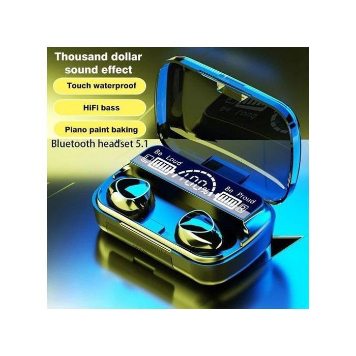 Écouteurs Bluetooth TWS: Sans fil, Bluetooth 5.1, Boîte de Charge, Connexion Rapide
