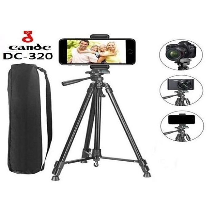 trépied candc degrés 3 kg 140 cm fournit un placement stable et fiable d'une caméra vidéo moyenne, smartphone ou appareil photo