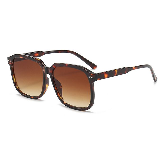 Lunettes de soleil - SG - SG001-6 - Protection UV - Monture carrée - Couleur brune
