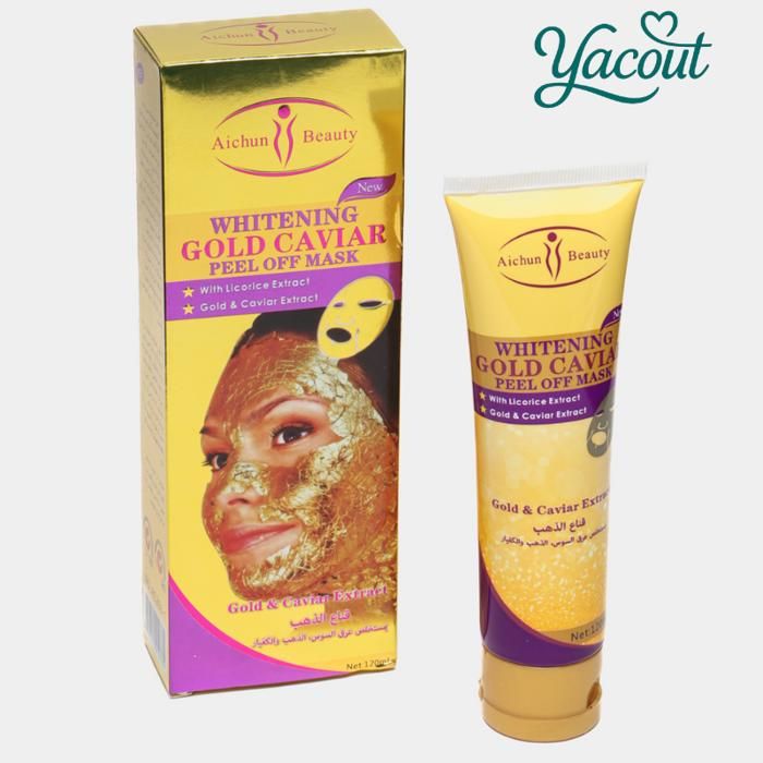 Masque Peel Off Or Caviar avec Réglisse – Teint Lumineux