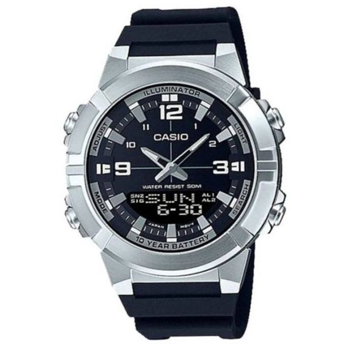 Montre - CASIO - AMW-870-1AVDF - Digital/Analogique - Bracelet en silicone - 10 ans autonomie