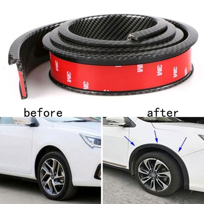 Protection d'arc de roue de voiture en caoutchouc (lot de 4)