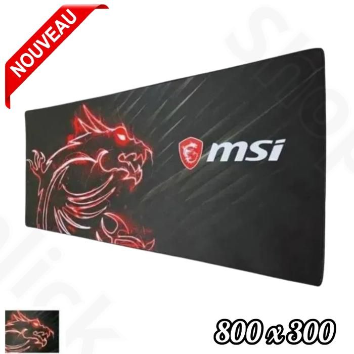 Tapis de souris Gamer pour les jeux sur notebook,MSI 800 x 300 Mouse pad XXXL pour clavier