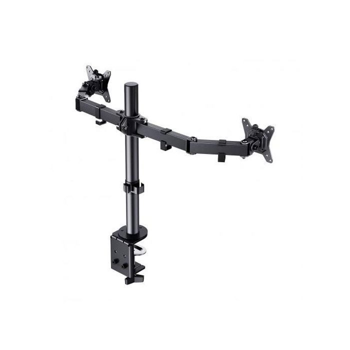 Support 2 écrans ordinateur 13" à 32" bureau, moniteur, plateau