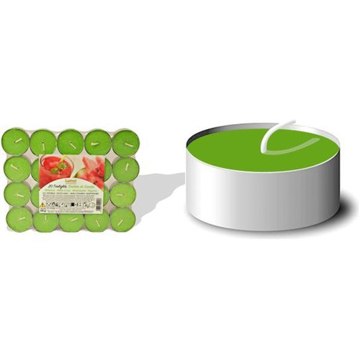 Lumar aromatic bougies sorbet pastèque pack de 20 pcs // bougies parfumées