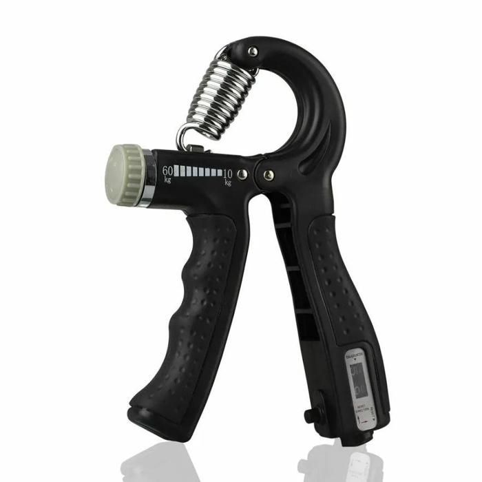 Muscleur Renforceur de Poigne Réglable avec Compteur – Grip Trainer 10 à 60 kg  Résistance Ajustable & Portatif