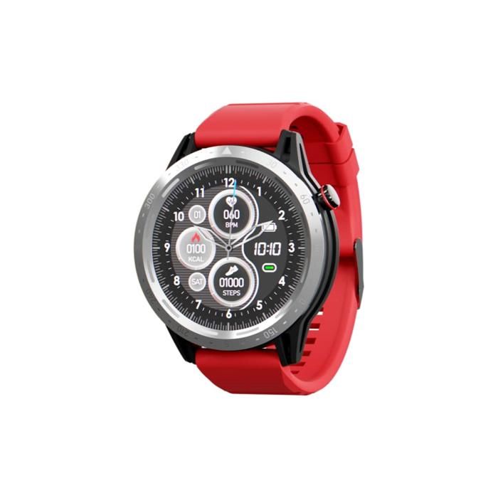 ORYX RS10, 3ATM, 20 jours d'autonomie Rouge silver