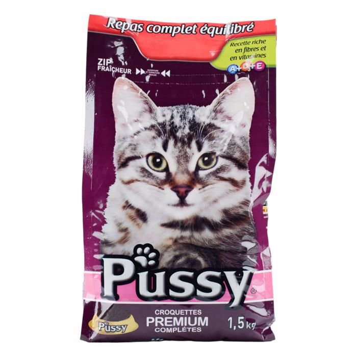 CROQUETTE CHAT PREMIUMT COMPLETES 1,5KG PUSSY