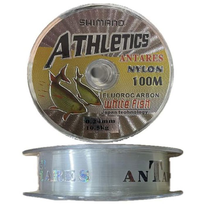Fil de pêche - ANTARES - ATHLETICS - Fluoro-carbon - 0.24mm - 10.5kg - 100M