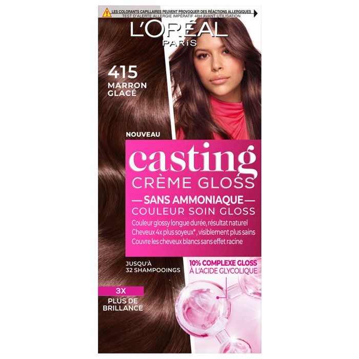 Crème Gloss Casting L'OREAL PARIS Coloration 4.15 Marron glacé