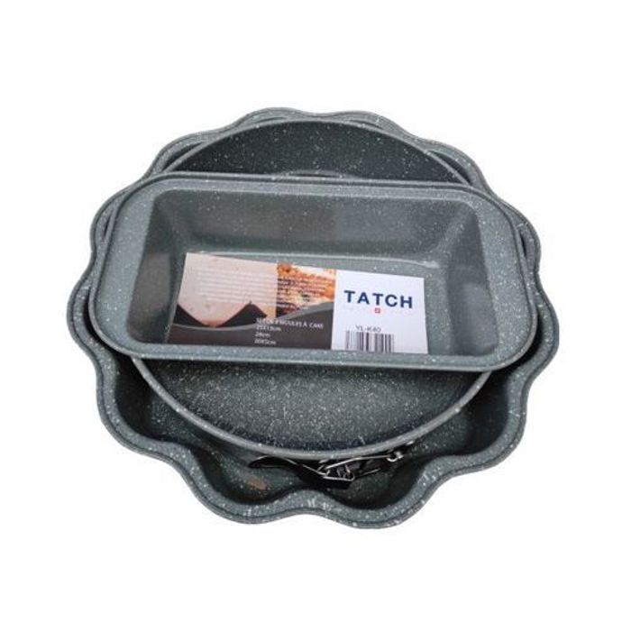 TATCH Nouveau Promo TATCH Pack 3 Moules à Gâteaux-GRIS