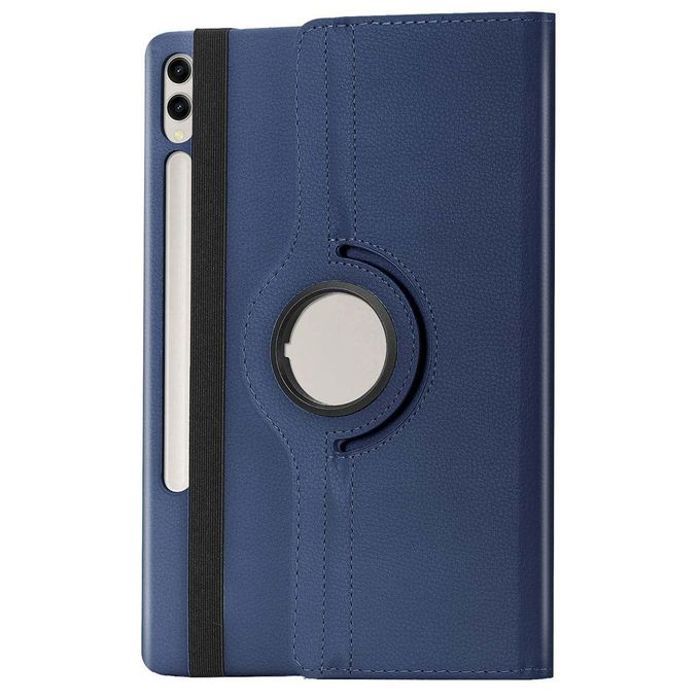 Coque - GENERIC - Samsung Galaxy Tab S9Plus - Rotatif 360° - Cuir - Bleu