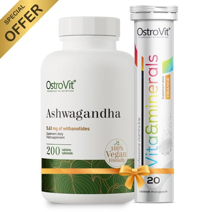 Pack Ashwagandha 200 Tabs + Vitamins and Minerals 20Tabs