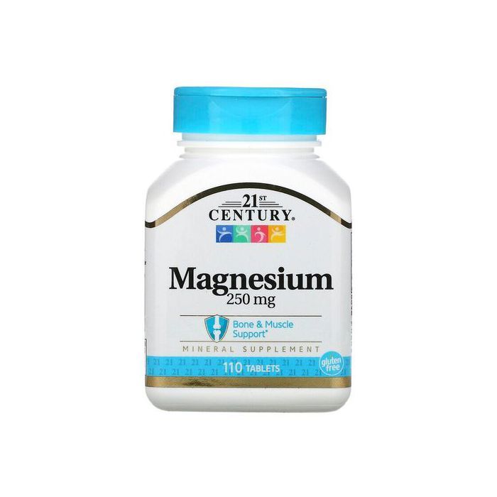 21st Century Magnésium, 250 mg, 110 comprimés Made in USA