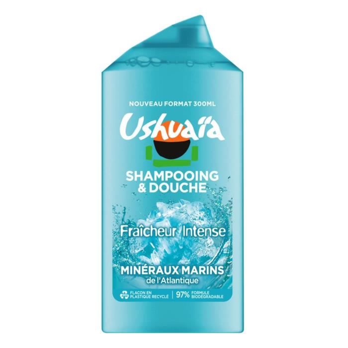 Shampooing Douche Ushuaia Fraicheur Intense Minéraux Marins 300ml