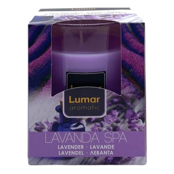 Lumar aromatic bougie parfumée – lavande spa 28h- lumar